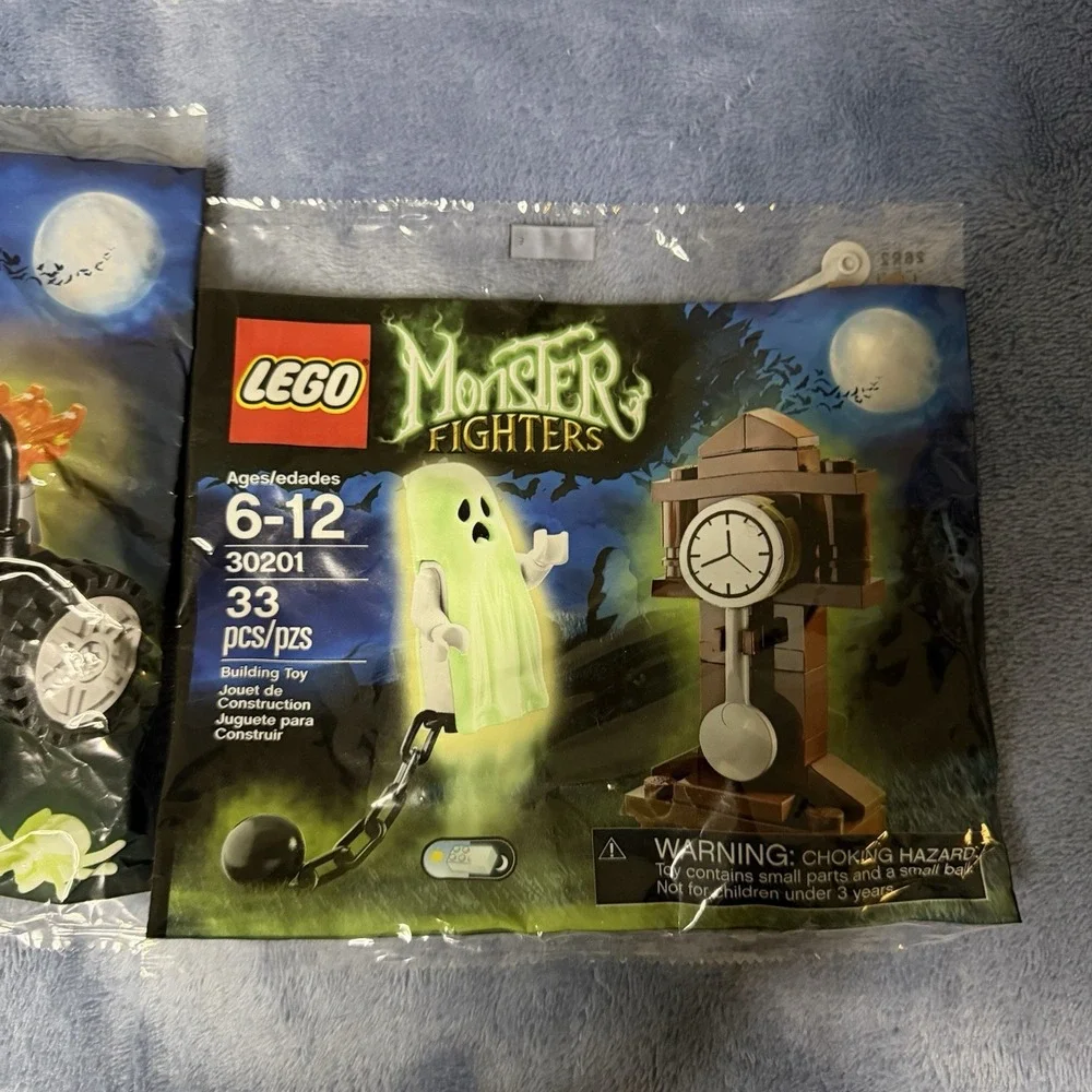 Lego Monster Fighters New Sealed Polybag Zombie Car , Ghost Lot Of 2